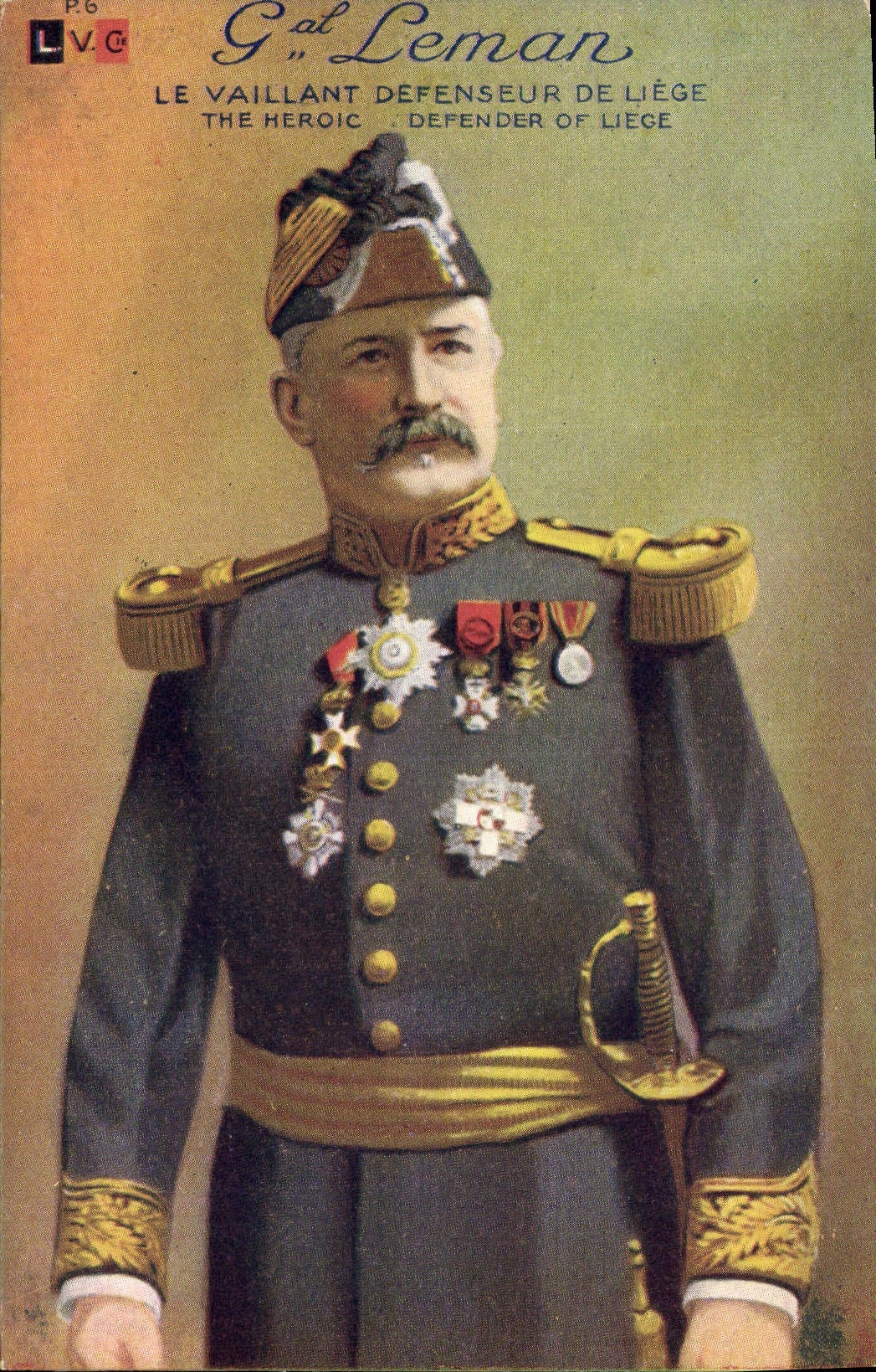 CPA Militaria General Leman Le vaillant defenseur de Liege 