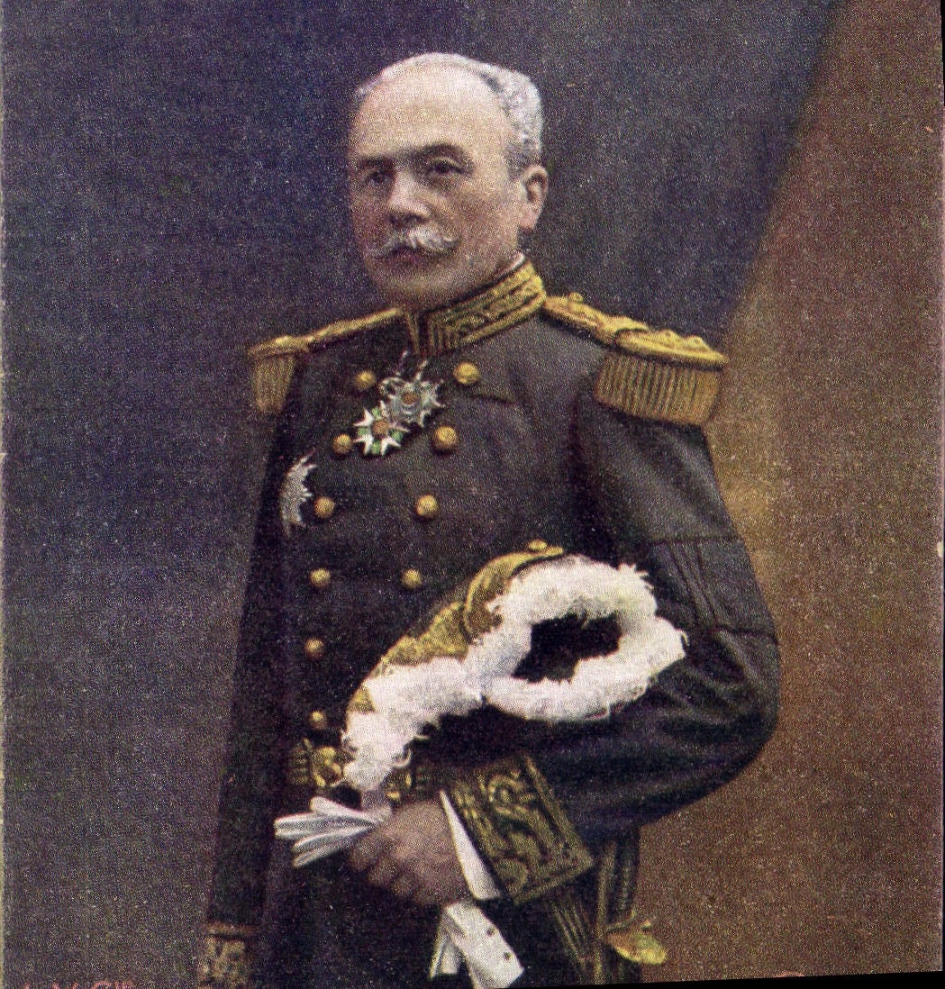 Général français — portrait en uniforme — éditeur A. V. G. (n° 145)