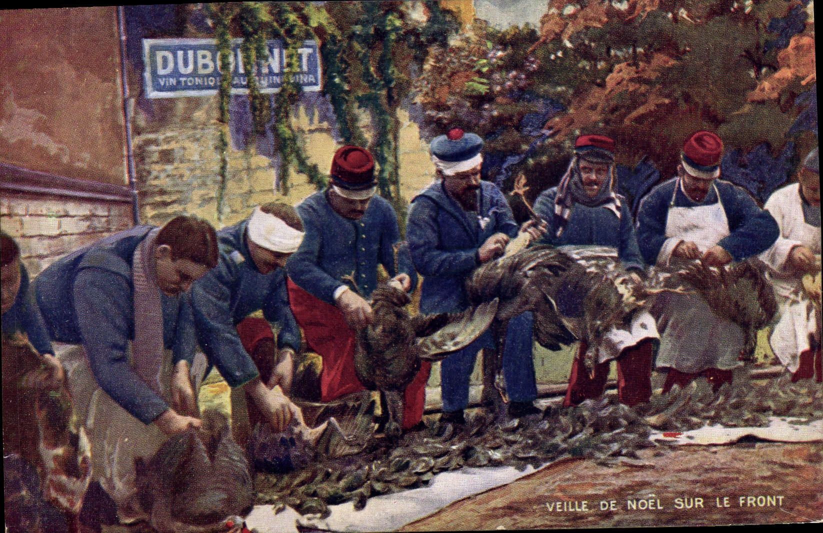 Veille de Noël sur le front — Dubonnet Vin Tonique au Quinquina — Collection Dubonnet