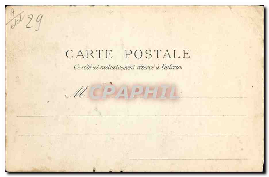 CPA Folklore Famille d'Elliant  — Verso