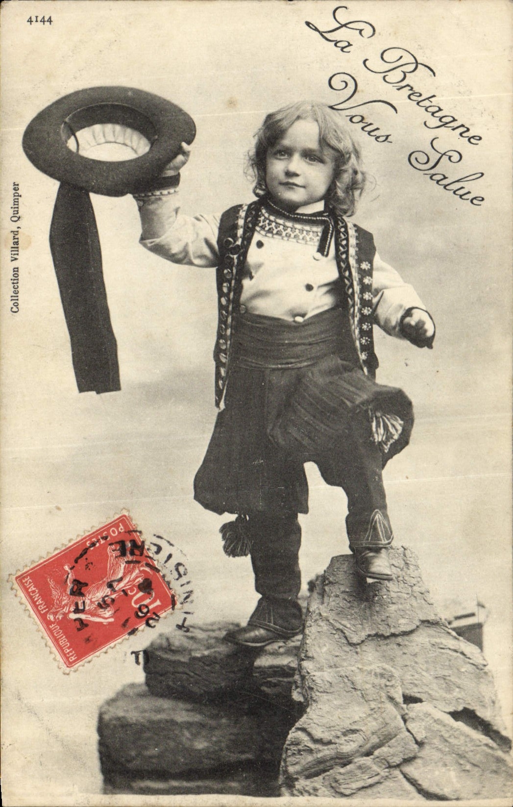 CPA Folklore Enfant Bretagne 