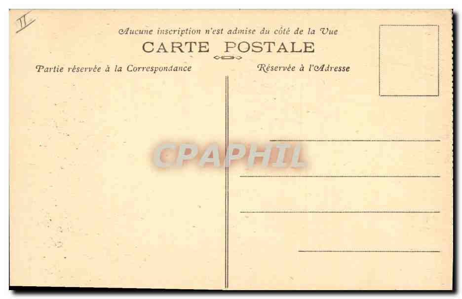 CPA Folklore Costume de mariage des environs de Quimper  — Verso