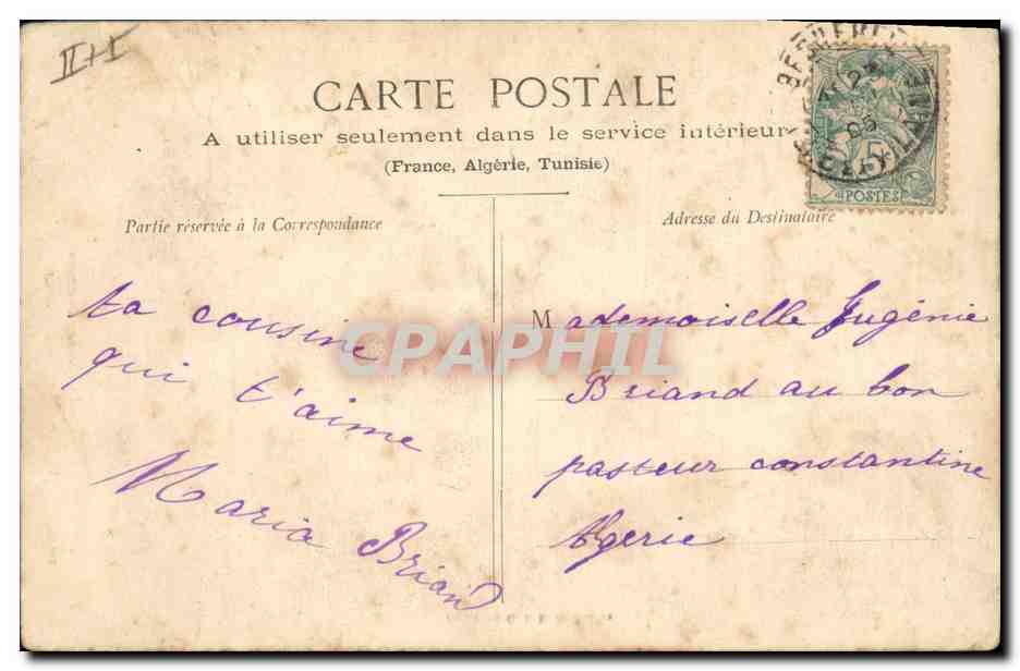 CPA Folklore La danse en Bretagne  — Verso