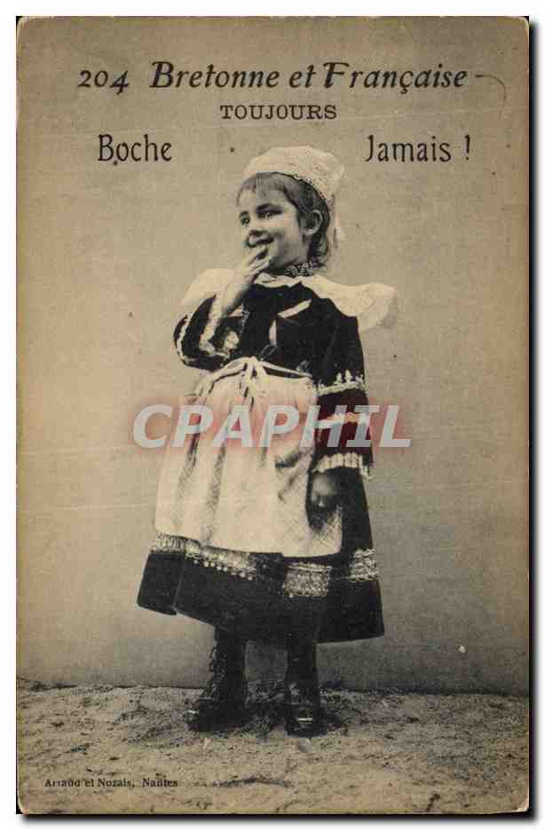 CPA Folklore Bretonne et Francaise Enfant 