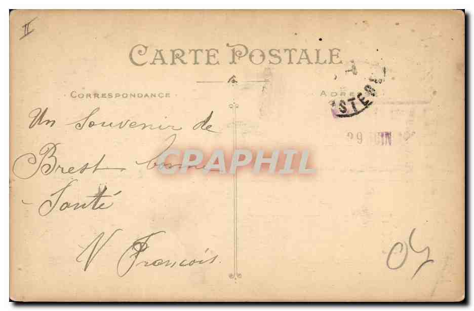 CPA Folklore Bretonne et Francaise Enfant  — Rückseite