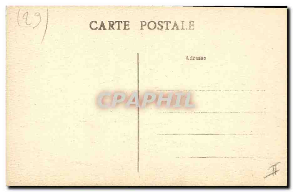 CPA Folklore Pont Aven Costume de fete  — Verso