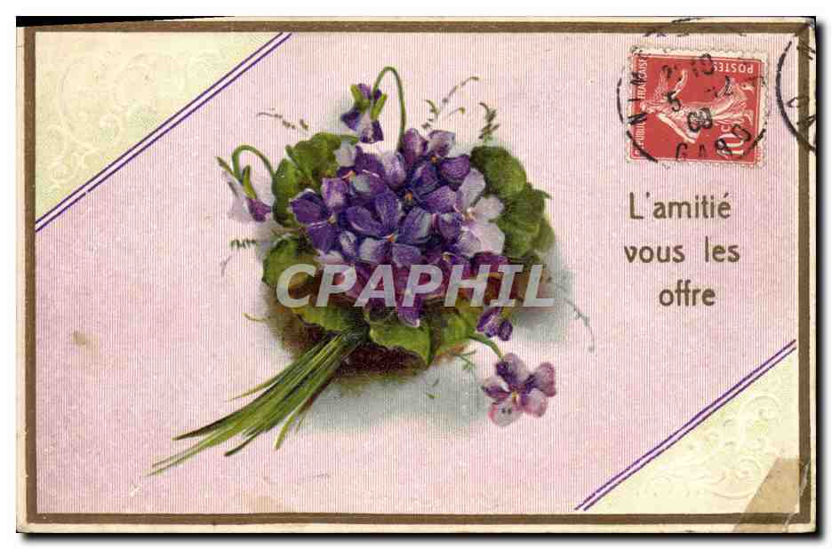 CPA Fantaisie Fleurs 
