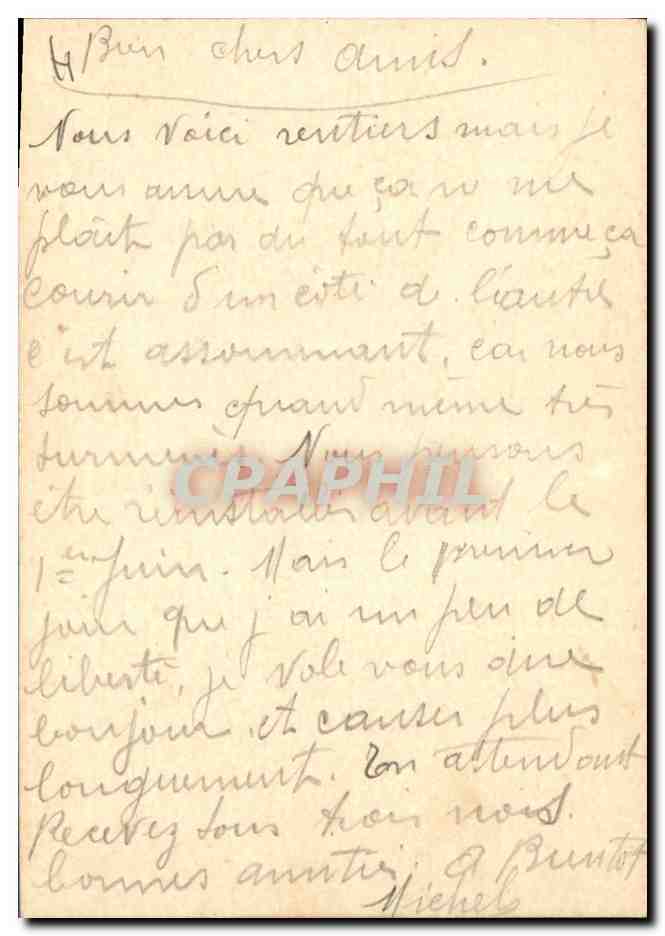 CPA Fantaisie Fleurs  — Rückseite