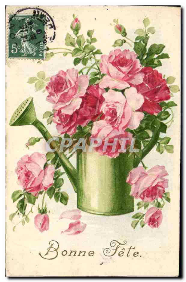 CPA Fantaisie Fleurs 