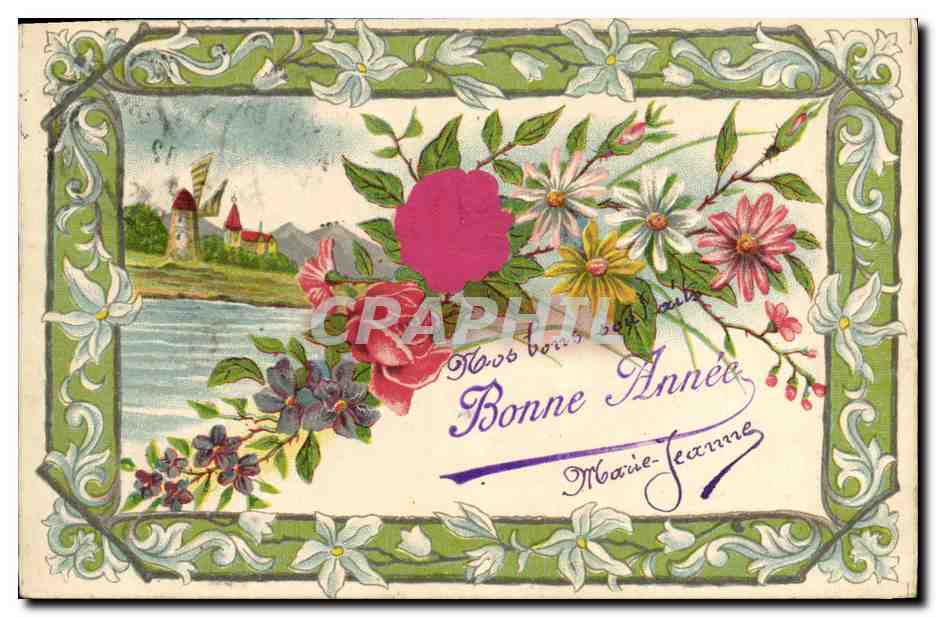 CPA Fantaisie Fleurs 