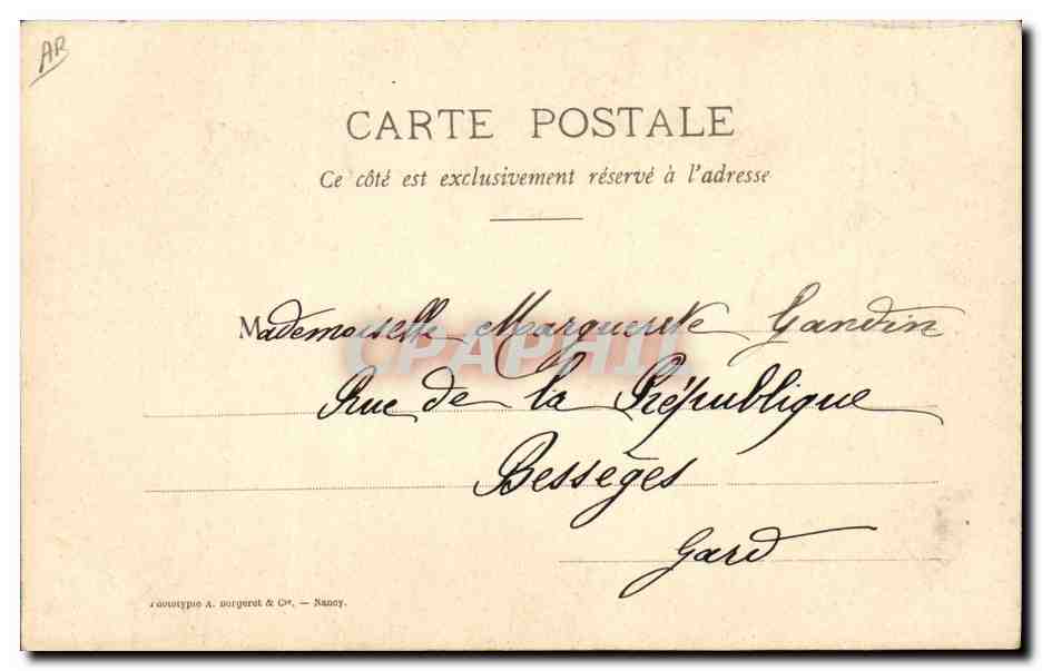 CPA Folklore Dentelle Dentelliere Le Puy  — Verso
