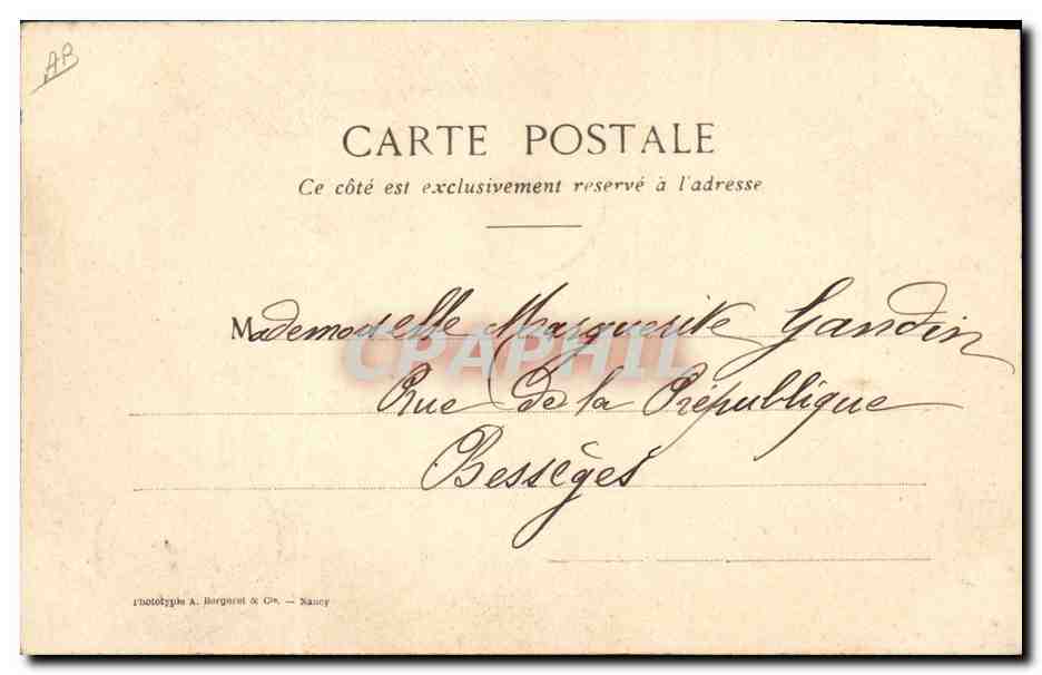 CPA Folklore Dentelle Dentelliere Point de Venise  — Verso
