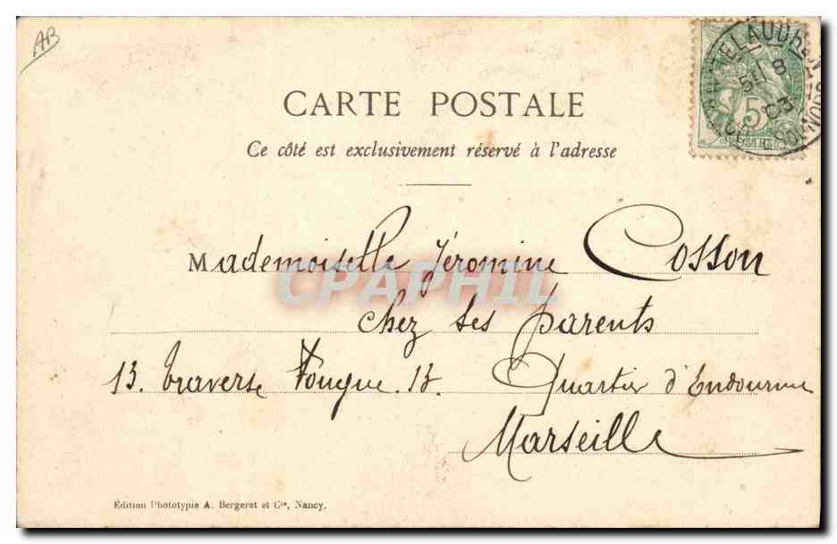 CPA Folklore Dentelle Dentelliere Le Puy  — Verso