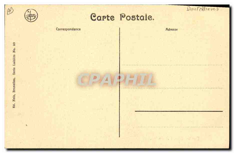 CPA Folklore Dentelle Dentelliere Dentellieres flamandes  — Verso