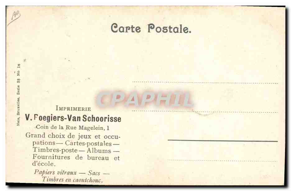 CPA Folklore Dentelle Dentelliere  — Verso
