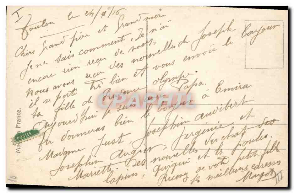 Le Langage des Porte-Bonheur — REX 4411 — Verso