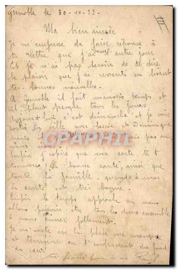 Langage des Fleurs — Rose, Violette, Myosotis — REX 1403 — Verso
