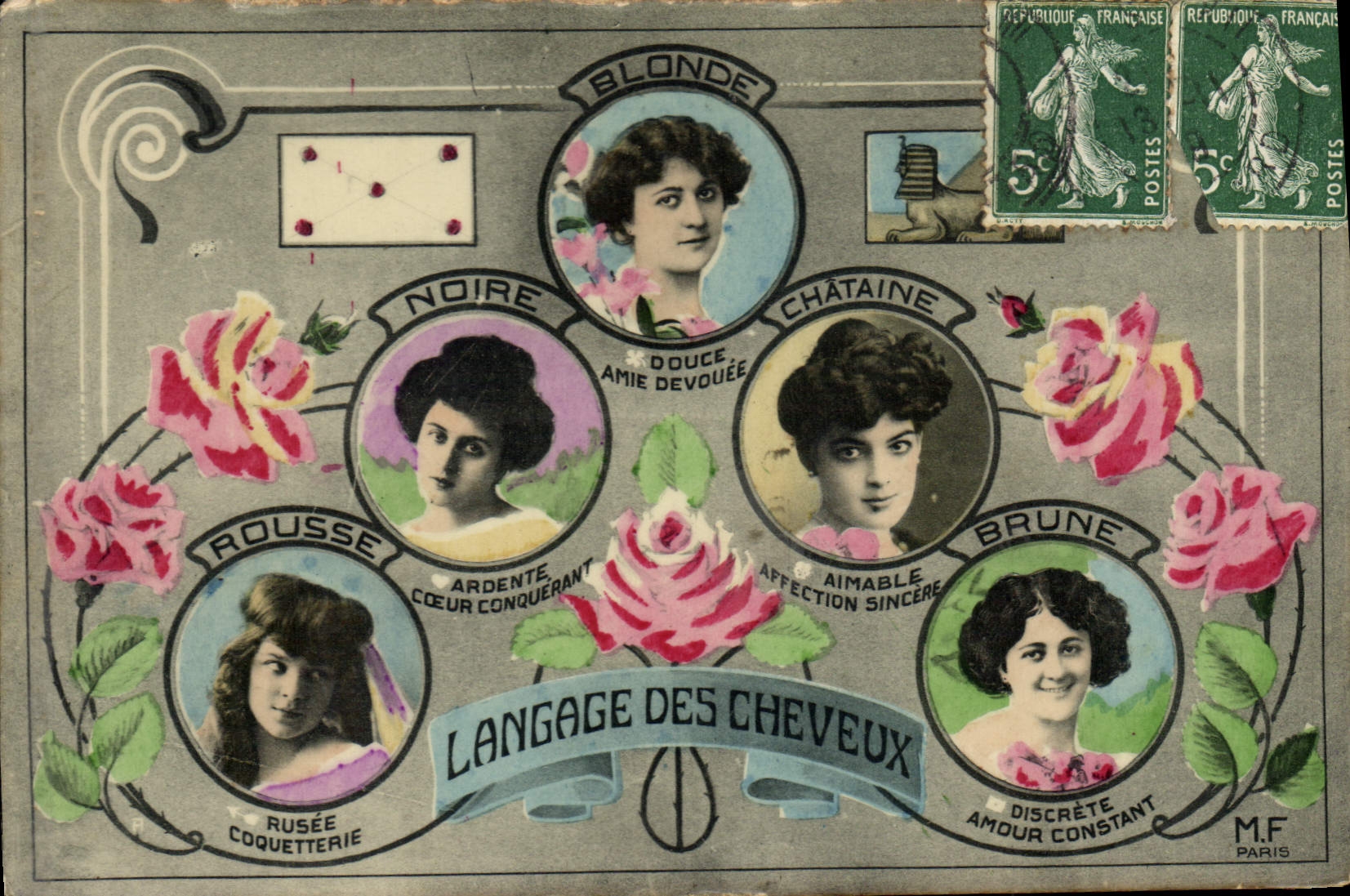 Langage des cheveux — M.F. Paris — n° de série non visible
