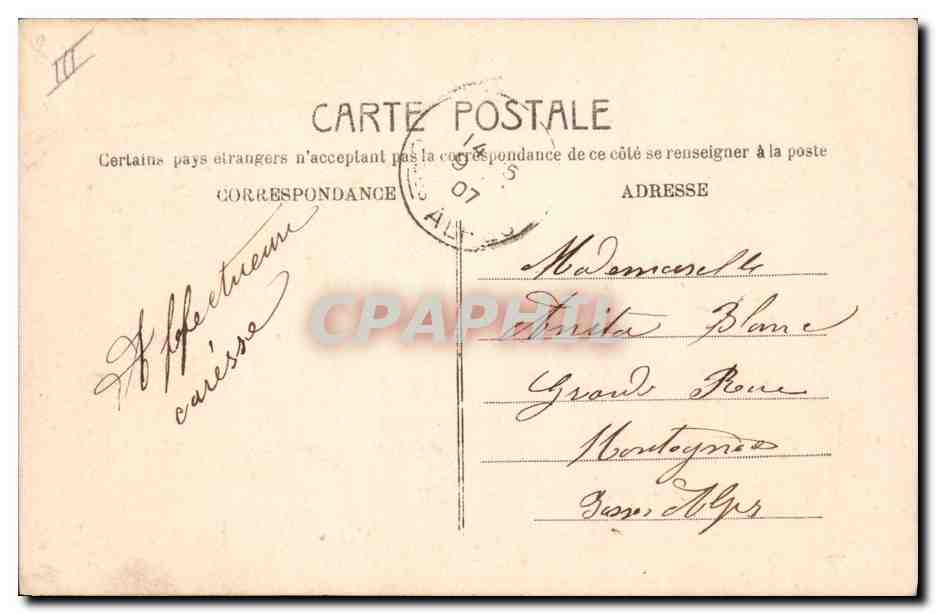 Carte postale amoureuse — 'Loin des yeux, près du cœur' — éditeur non identifié, n°702 — Verso