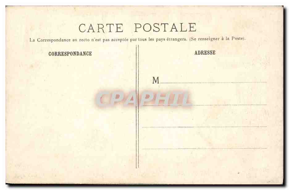 CPA Fantaisie Le langage du timbre Semeuse — Rückseite