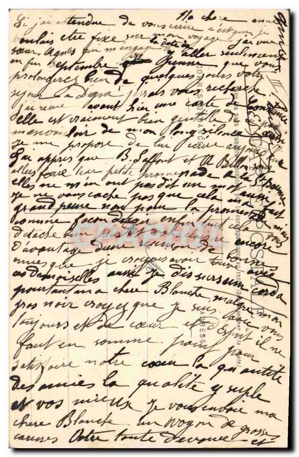 CPA Fantaisie Le langage des fleurs Marguerite — Verso