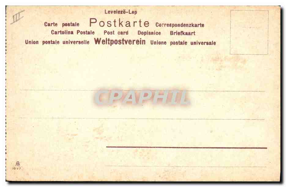 CPA Fantaisie Le langage des fleurs — Verso