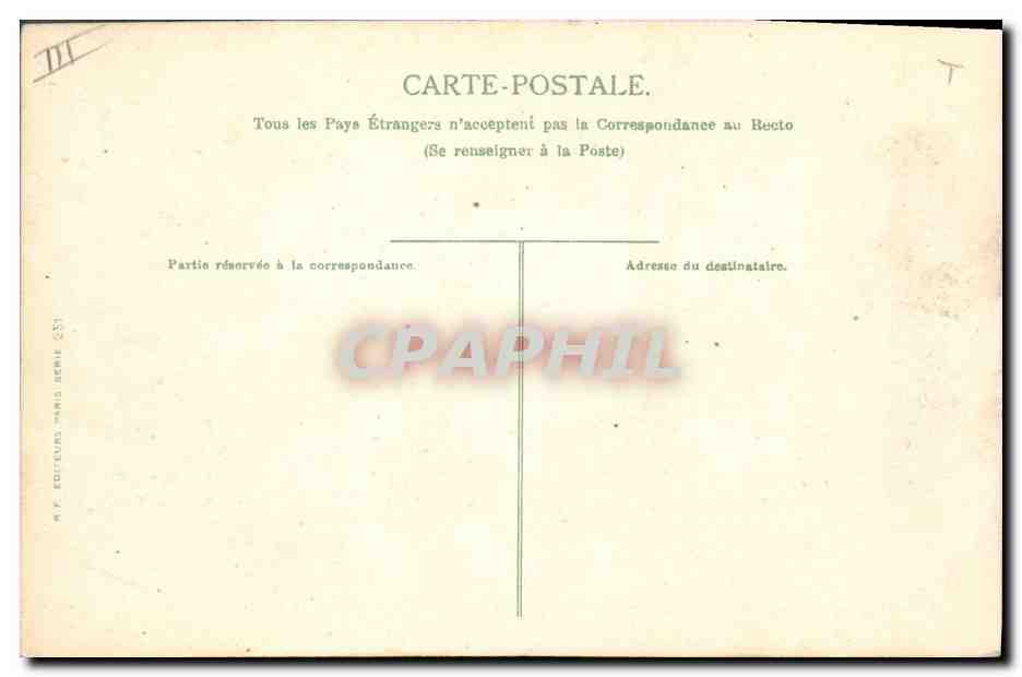 CPA Fantaisie Le langage des Fleurs — Verso