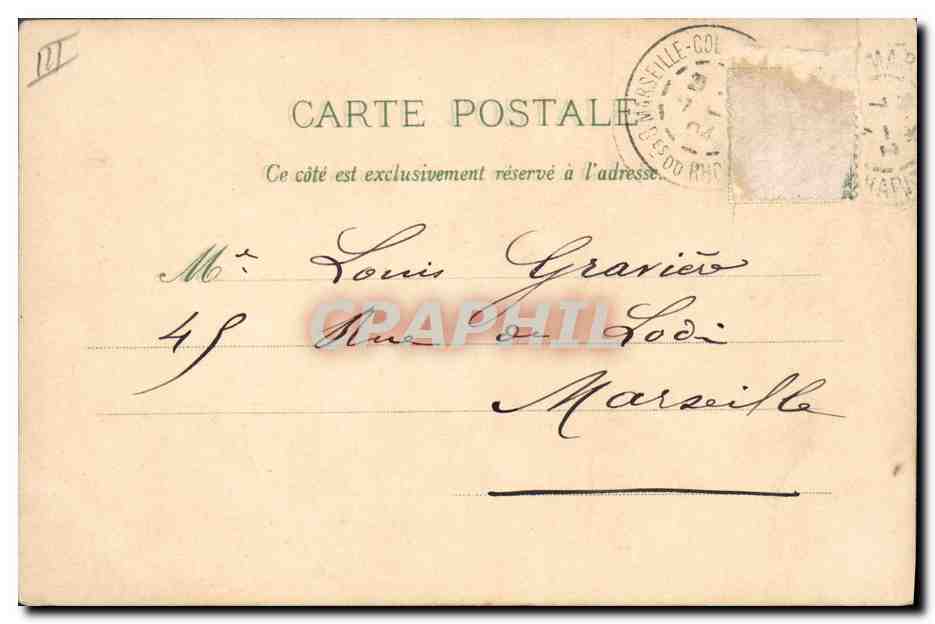 CPA Fantaisie Le langage des Fleurs — Rückseite