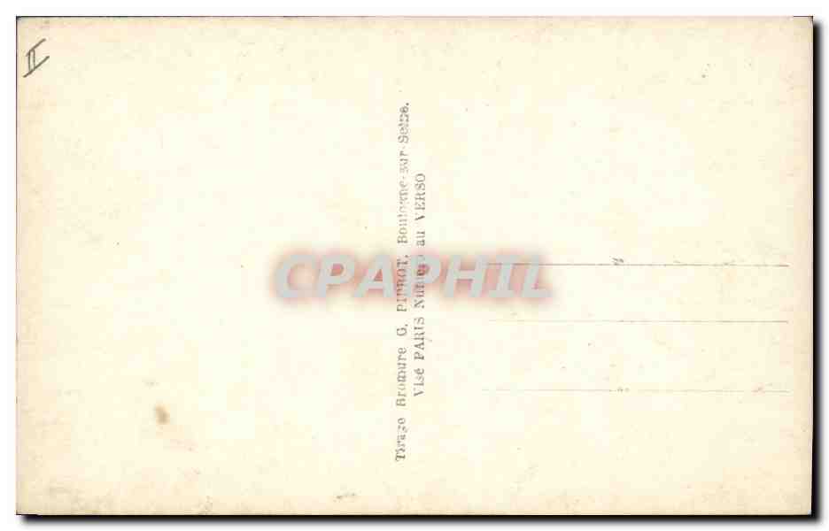 CPA Fantaisie A mon poilu Medaille Militaria — Verso
