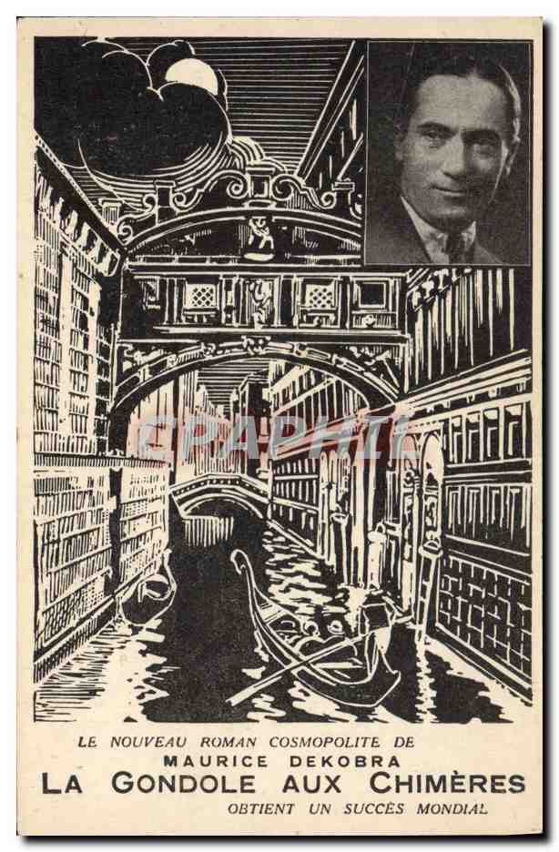 CPA Maurice Dekobra La gondole aux Chimeres Venise 