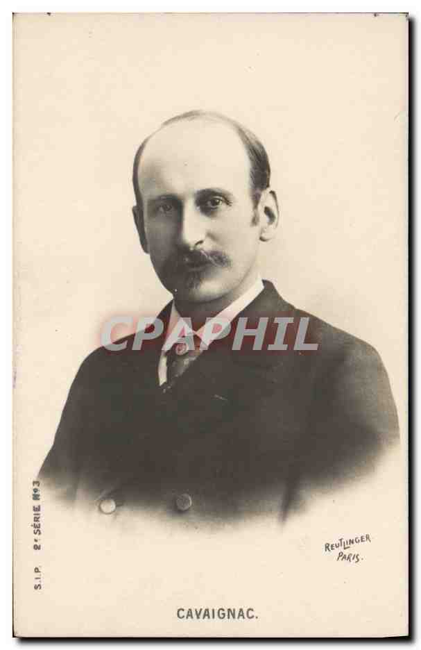 Portrait de Cavaignac — S.I.P. 2e Série N°3 — Reutlinger Paris