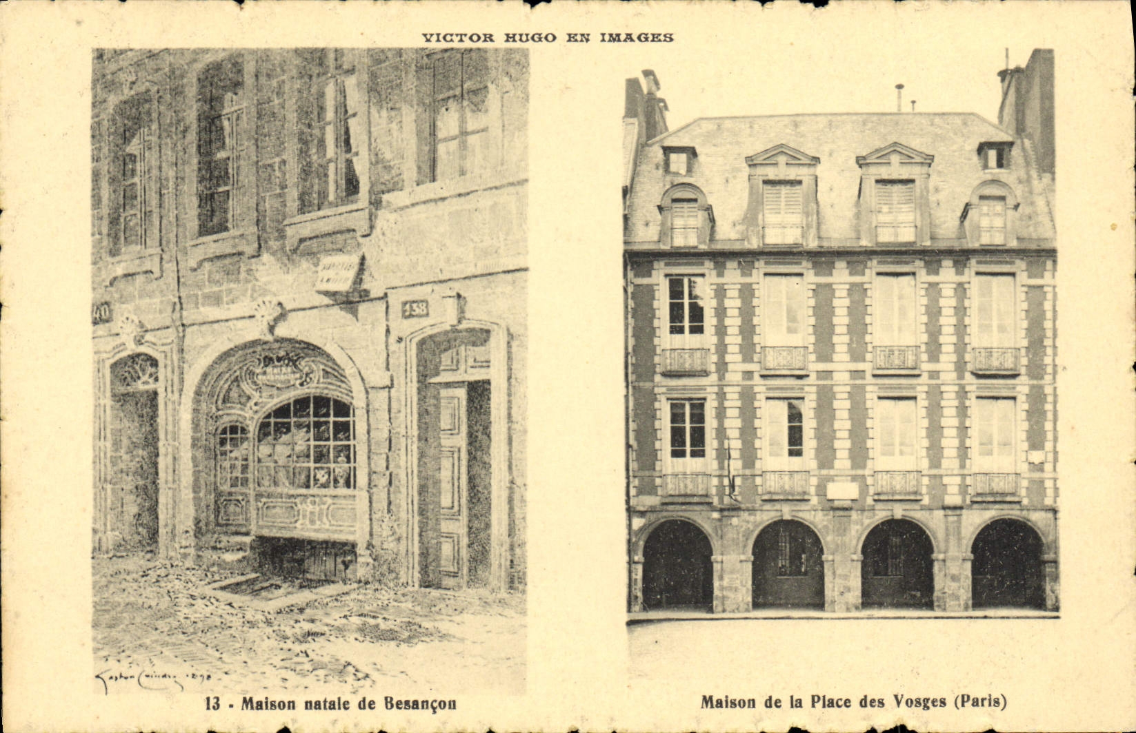 CPA Victor Hugo Maison natale de Besancon Maison de la Place des Vosges 