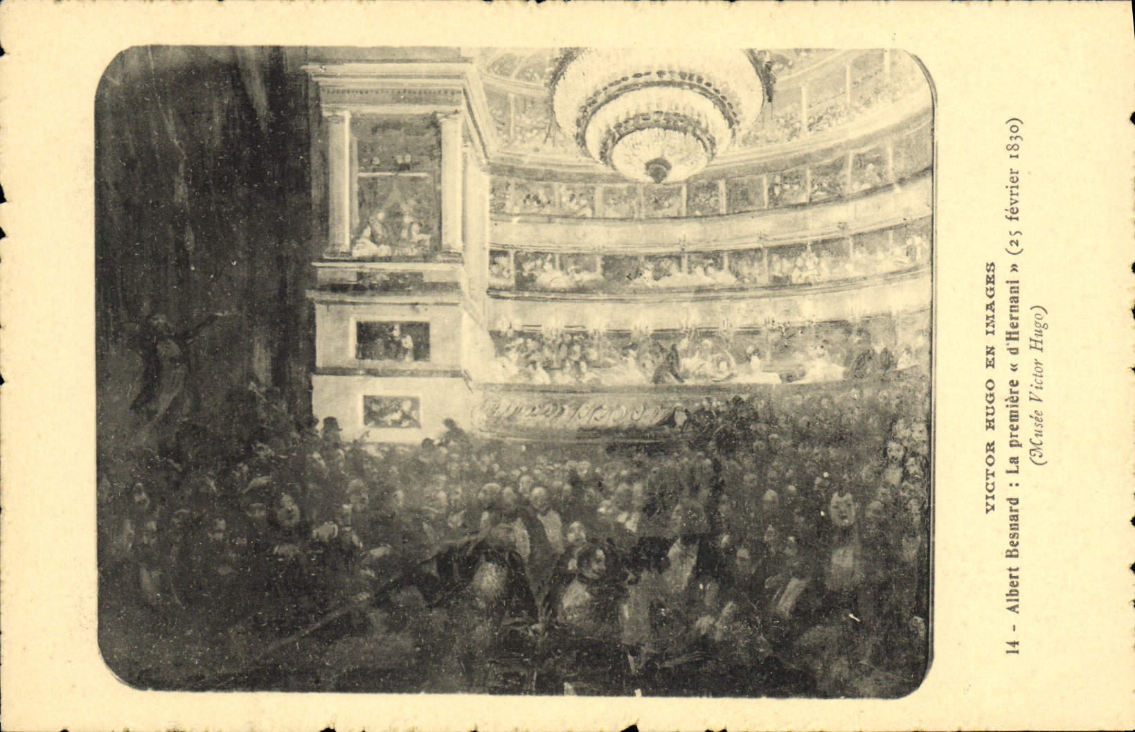 CPA Victor Hugo Albert Besnard La premiere d'Hernani 