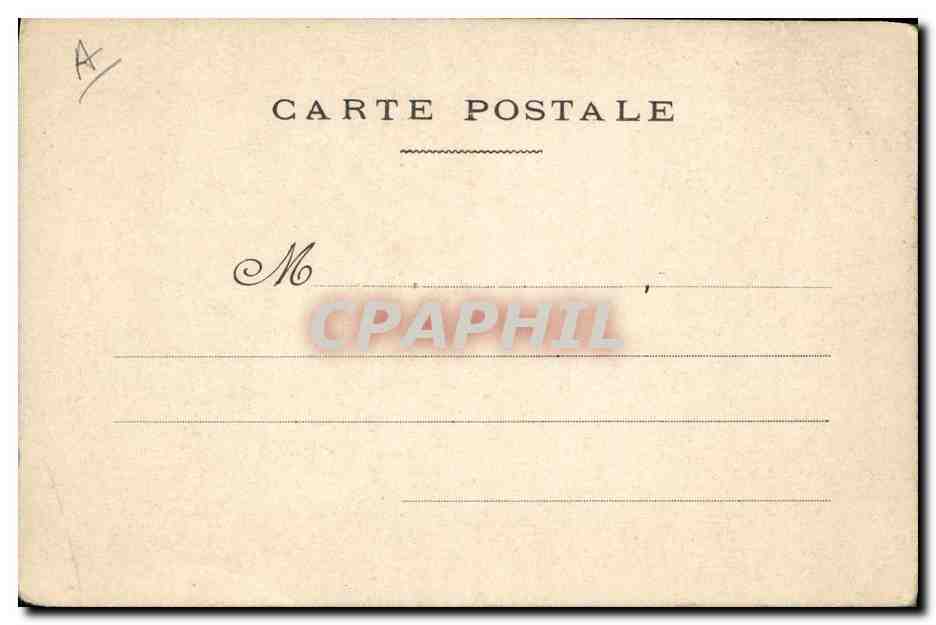 CPA Personnalite  — Verso