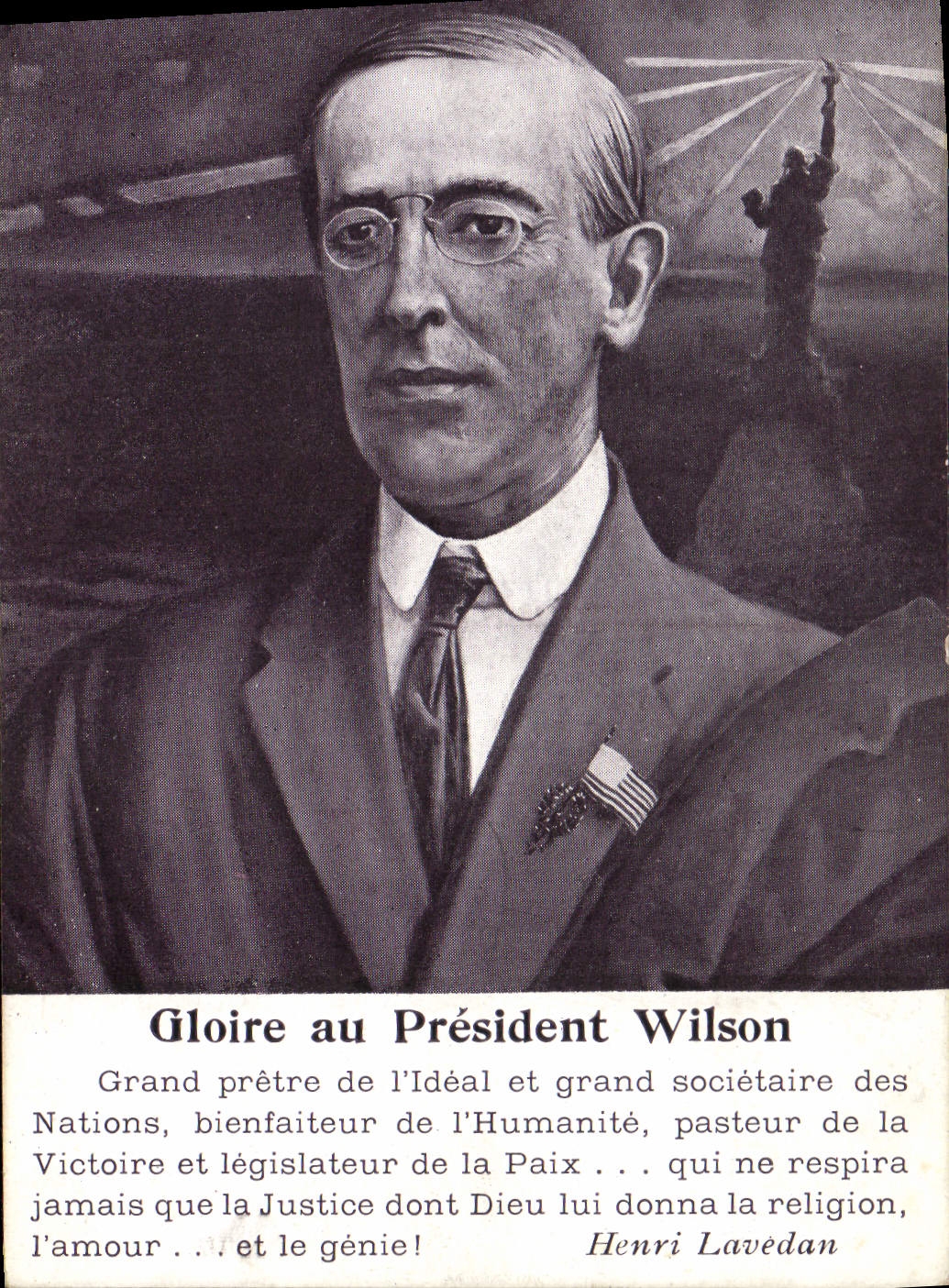 Président Woodrow Wilson — Gloire au Président Wilson — Henri Lavedan