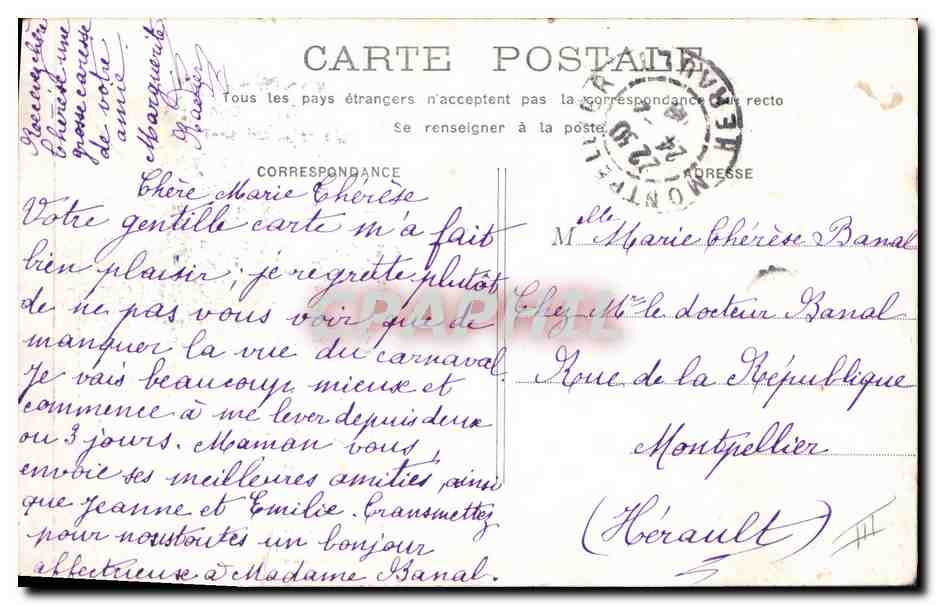CPA Polaire Bouffes Parisiennes Paris  — Verso