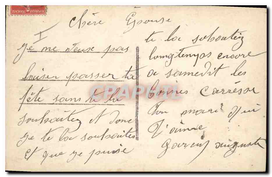 CPA Fantaisie Eventail Femme  — Rückseite
