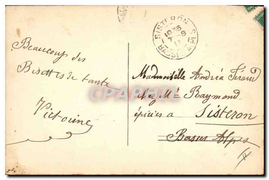 CPA Fantaisie Eventail Femme  — Verso