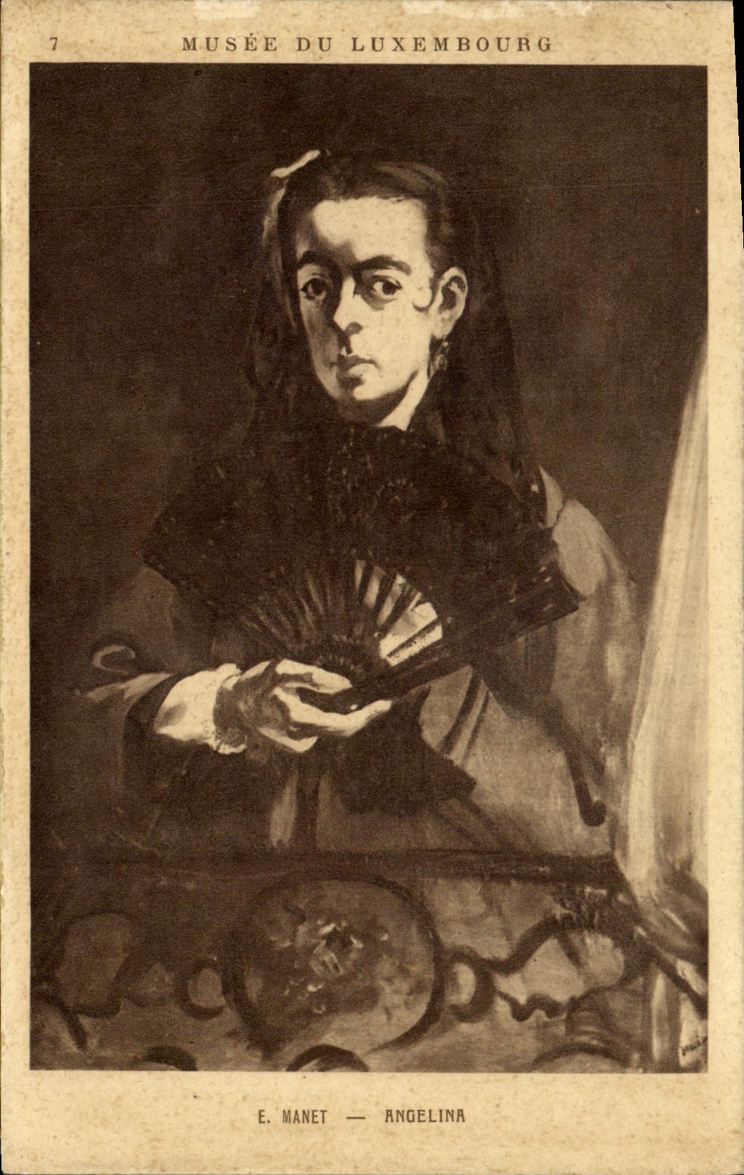 Portrait d'Angelina — Musée du Luxembourg — E. Manet — n°7