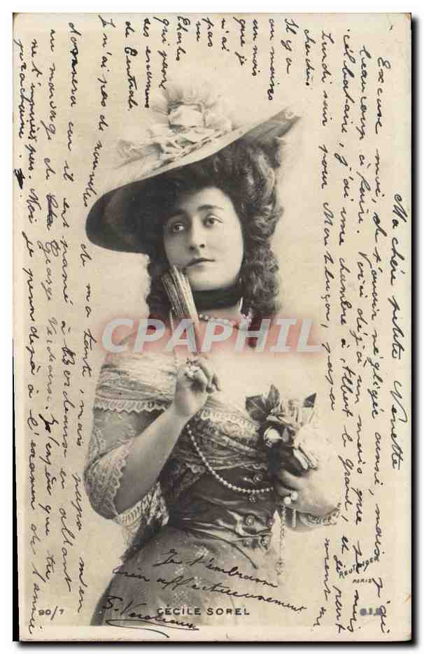 Cécile Sorel — Portrait — Éditeur : F. Véronneau, n° 80/1