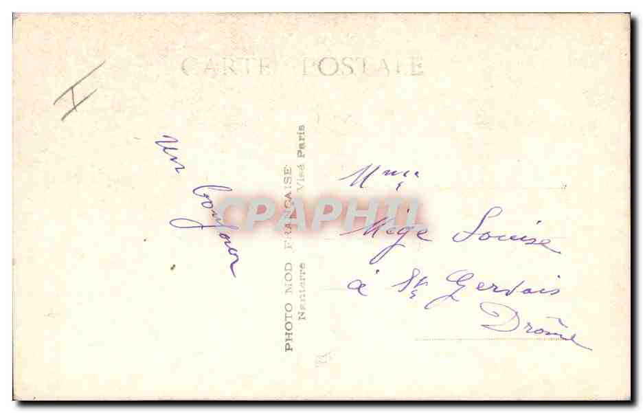 CPA Fantaisie Eventail Fleurs  — Rückseite