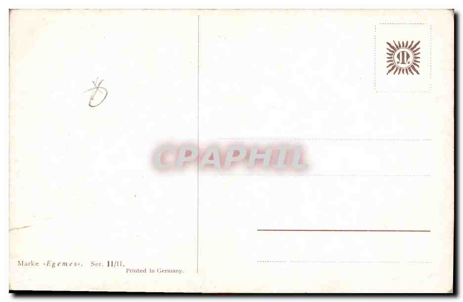 CPA Fantaisie Eventail Femme  — Rückseite