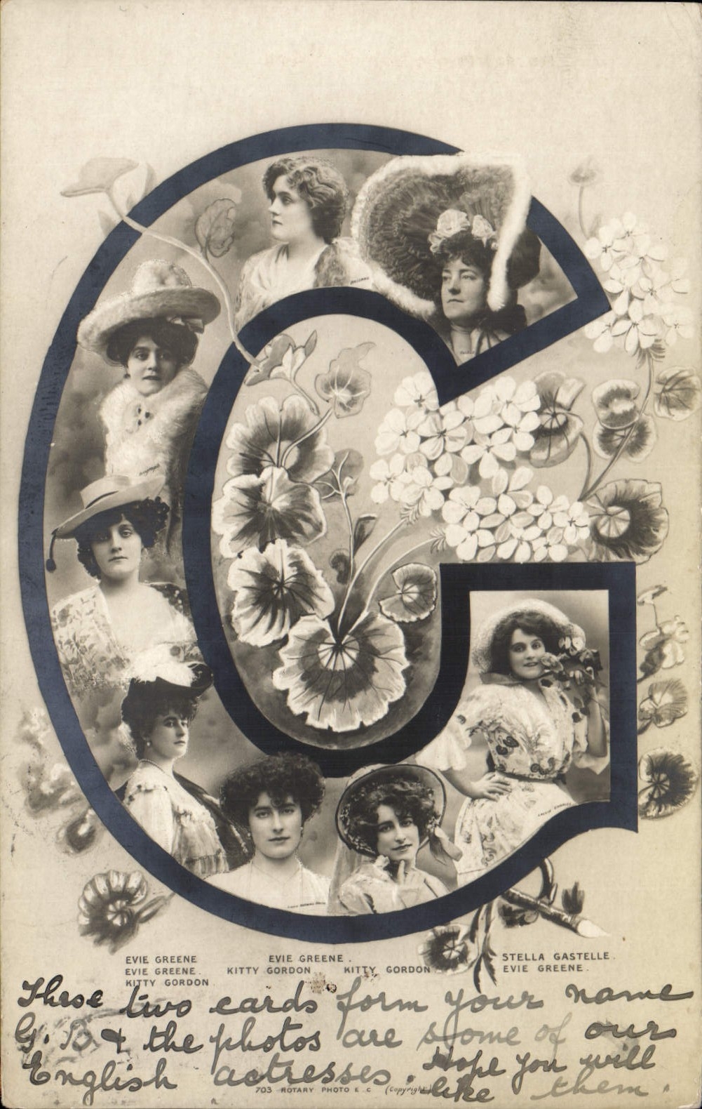 Actrices anglaises — G — Rotary Photo & Co. — Série photographique