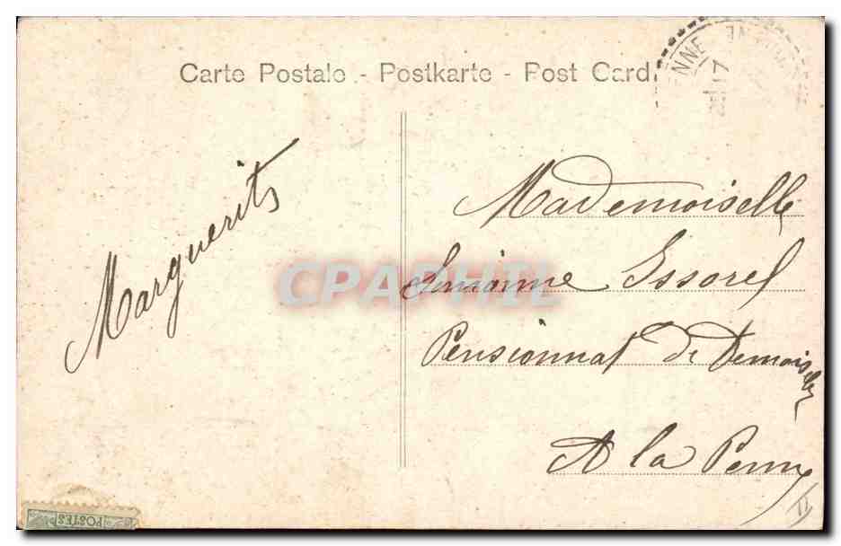 F - Couple en costume de théâtre — éditeur Perroche & Cie, n° 5 — Achterkant