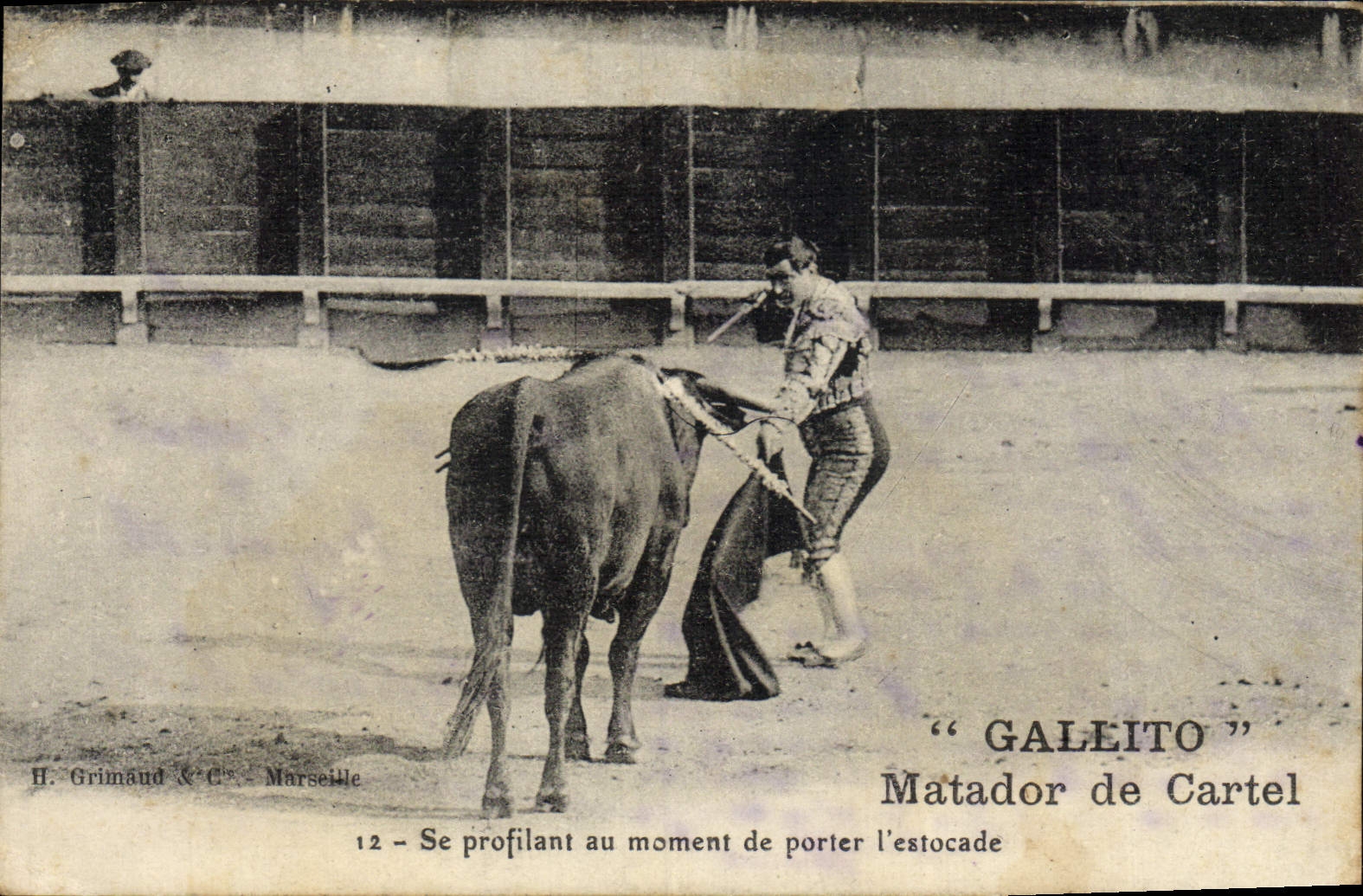 Matador de Cartel — "GALLEITO" — H. Grimaud & C°, Marseille, n°12