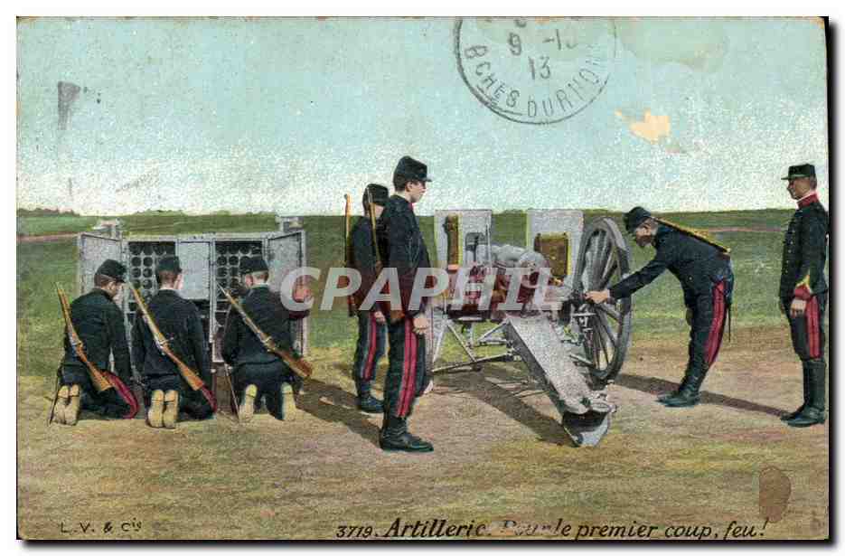 CPA Militaria Artillerie Pour le premier Coup Feu ! 