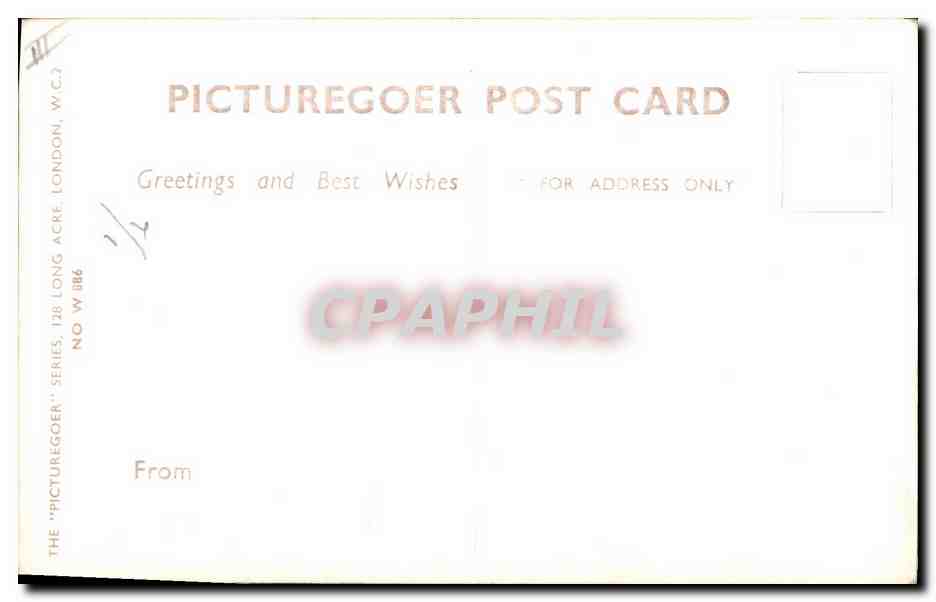 CPM Cinema Barbara Hale  — Rückseite