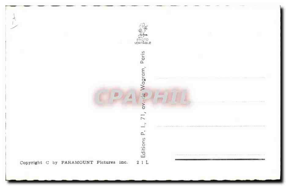 CPM Cinema Audrey Hepburn  — Verso