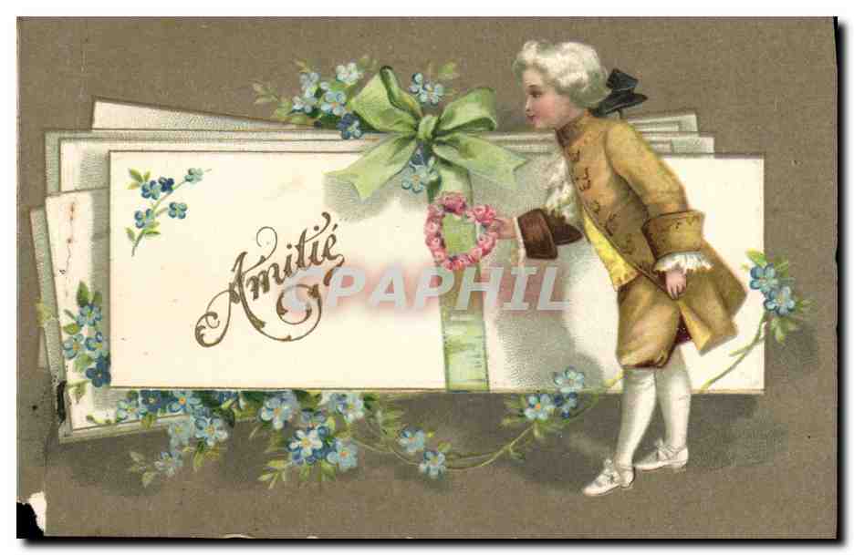 CPA Fantaisie Fleurs Enfant 