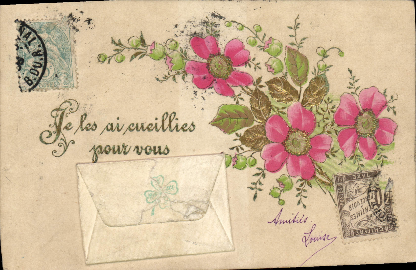 CPA Fantaisie Fleurs 